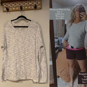 Lululemon Heathered LS Top